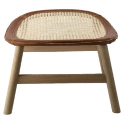 Reposapiés Dandy, Roble-natural-cuero Tärnsjö cognac*Gärsnäs