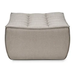 Reposapiés N701 70x70 cm, Tela ecru*Ethnicraft Hot
