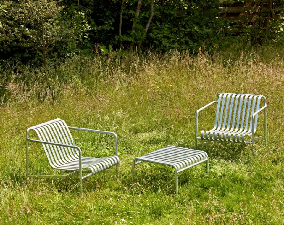 Reposapiés Palissade Ottoman, Sky grey*HAY Hot
