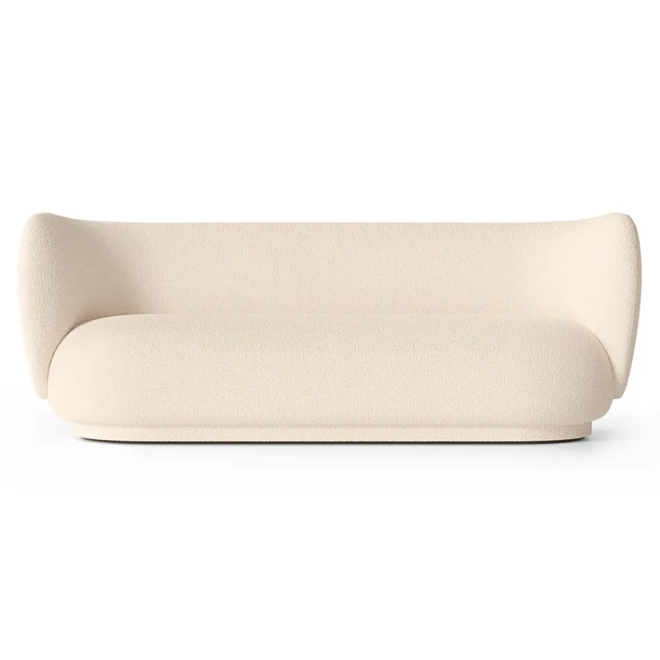 Rico soffa boucle 3-sits, Wool bouclé offwhite*Ferm Living Hot