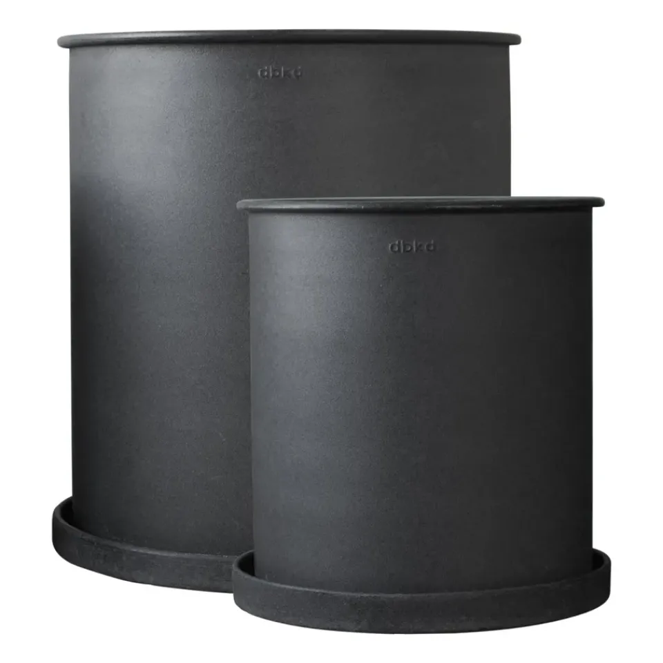 Set de 2 macetas Plant pot large, Black*DBKD Discount