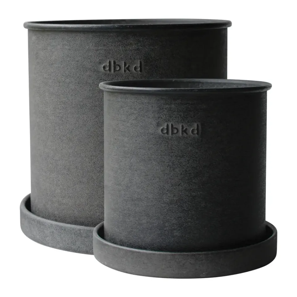 Set de 2 macetas Plant pot small, Black*DBKD Discount