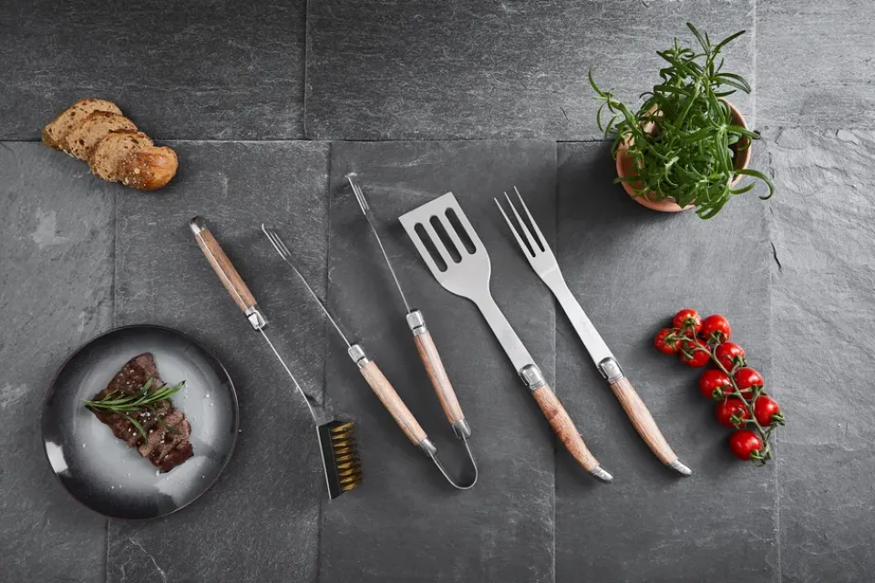 Set de barbacoa Laguiole By , 4 piezas, Roble*Hâws Clearance