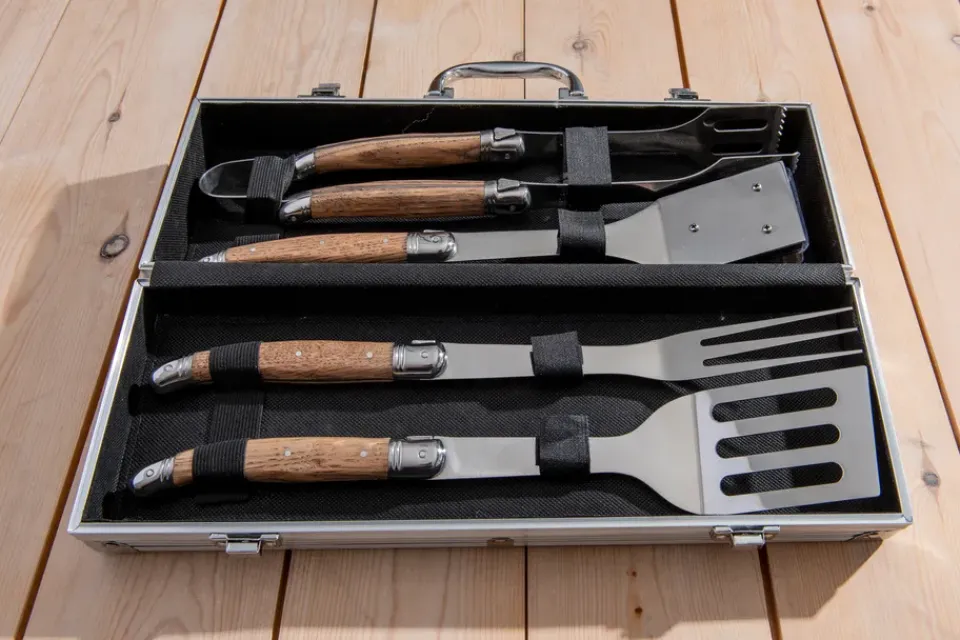 Set de barbacoa Laguiole By , 4 piezas, Roble*Hâws Clearance