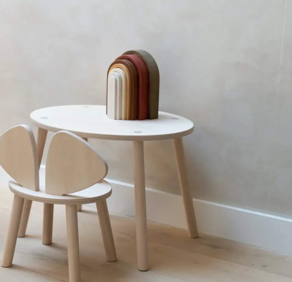 Set silla + mesa infantil Mouse, Abedul*Nofred Best