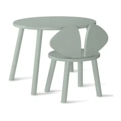 Set silla + mesa infantil Mouse, oliva*Nofred Outlet