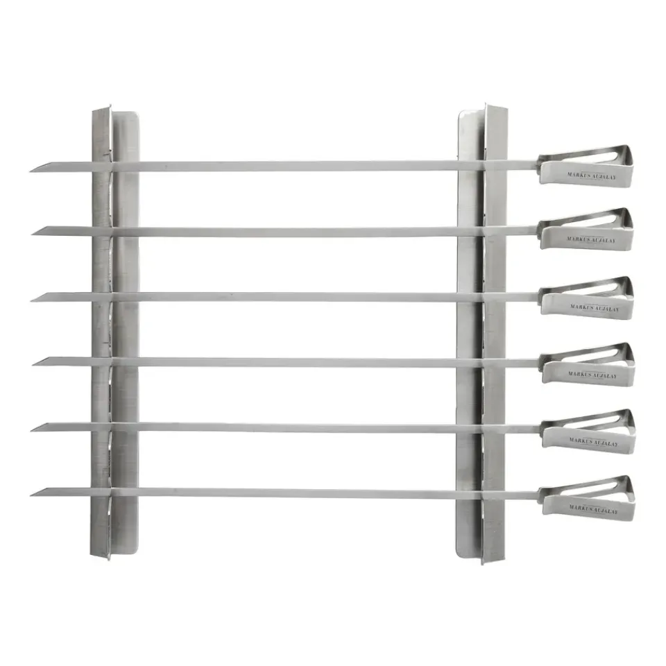 Setd e brochetas Markus 8 piezas 16x37 cm, Silver*Markus Aujalay New