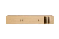 Sideboard de pared Array, 150 cm, Roble pigmentado blanco*Woud Hot