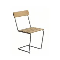 Silla 1, Roble aceitado - estructura galvanizada en caliente*Grythyttan Stålmöbler Online