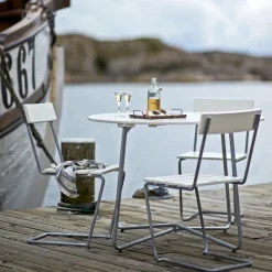 Silla 1, Roble lacado -galvanizado en caliente*Grythyttan Stålmöbler Hot