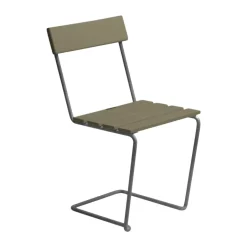 Silla 1, claro roble-acero galvanizado*Grythyttan Stålmöbler Hot