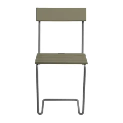 Silla 1, claro roble-acero galvanizado*Grythyttan Stålmöbler Hot