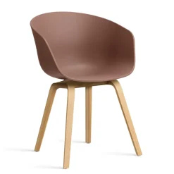Silla About a Chair 22, 2.0 , Ladrillo suave-estructura de roble lacado*HAY Online