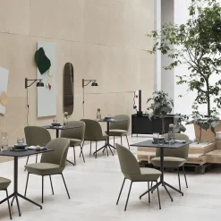 Silla auxiliar Oslo tapizada en tela, Ocean 21-Anthracite black*Muuto Sale
