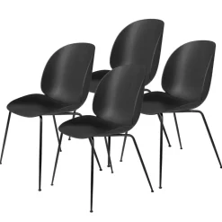Silla Beetle con las patas negras 4 unidades, Black*GUBI