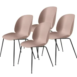 Silla Beetle con las patas negras 4 unidades, Sweet Pink*GUBI Best