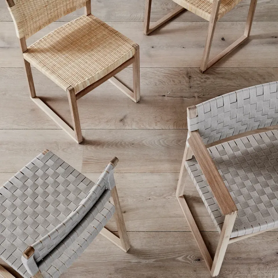 Silla BM61, Estructura trenzada natural barnizada*Fredericia Furniture Hot