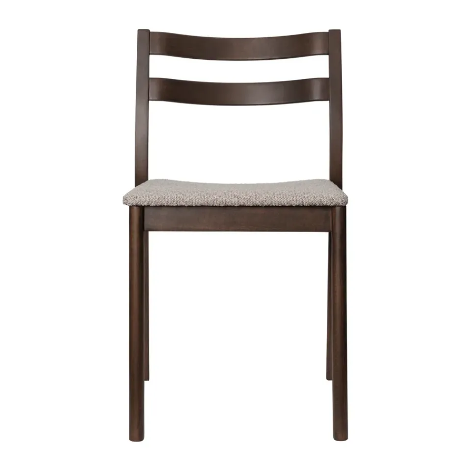 Silla Boda, Asiento tapizado rugged bouclé, roble teñido oscuro-natural*Ferm Living Discount