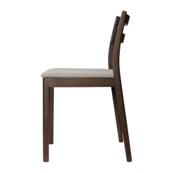 Silla Boda, Asiento tapizado rugged bouclé, roble teñido oscuro-natural*Ferm Living Discount