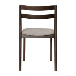Silla Boda, Asiento tapizado rugged bouclé, roble teñido oscuro-natural*Ferm Living Discount
