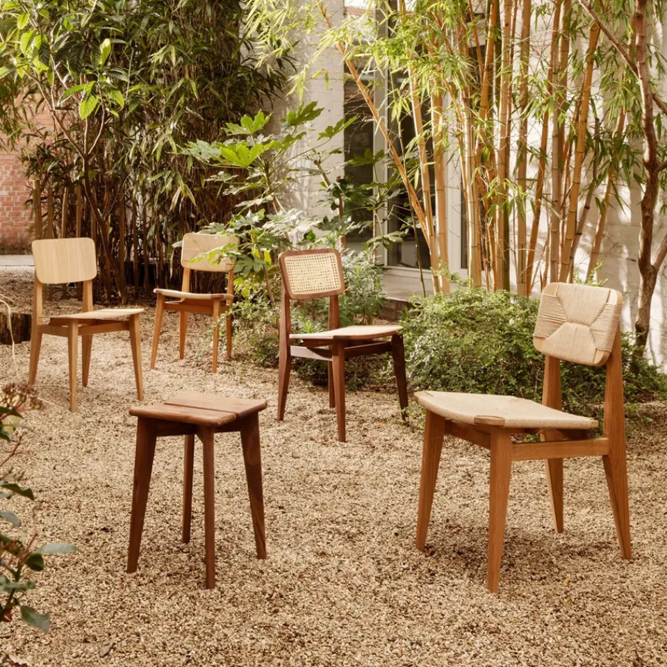 Silla C-Chair, Oak oiled, asiento y respaldo trenzado natural*GUBI New