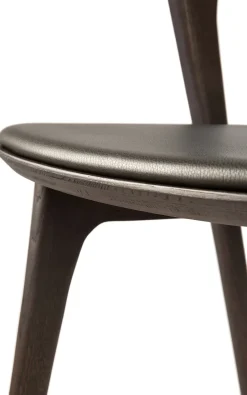 Silla con asiento de cuero Bok , Roble tintado -cuero*Ethnicraft Online