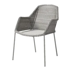 Silla con reposabrazos apilable Breeze weave, Taupe*Cane-line New