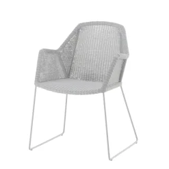 Silla con reposabrazos Breeze, White grey*Cane-line Hot