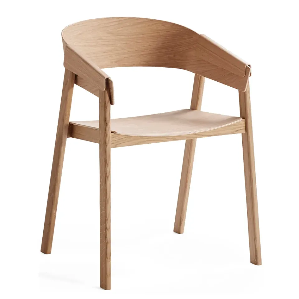 Silla con reposabrazos Cover, roble*Muuto Clearance