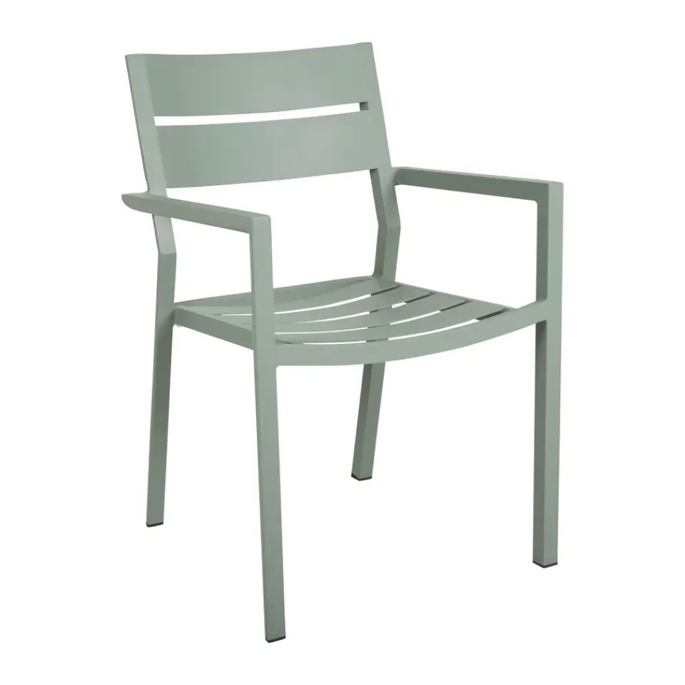 Silla con reposabrazos Delia, Dusty green*Brafab Clearance