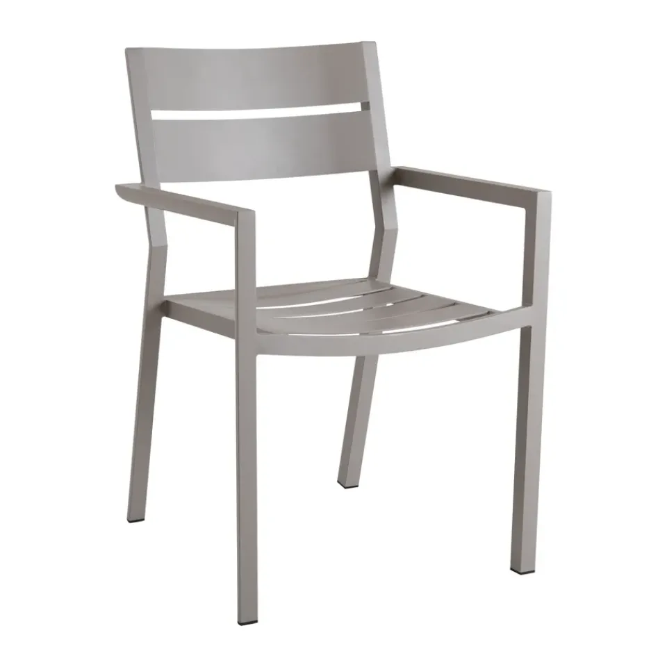 Silla con reposabrazos Delia, Khaki*Brafab New