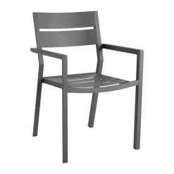 Silla con reposabrazos Delia, Anthracite*Brafab