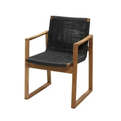 Silla con reposabrazos Endless, Dark grey, teakstativ*Cane-line Best