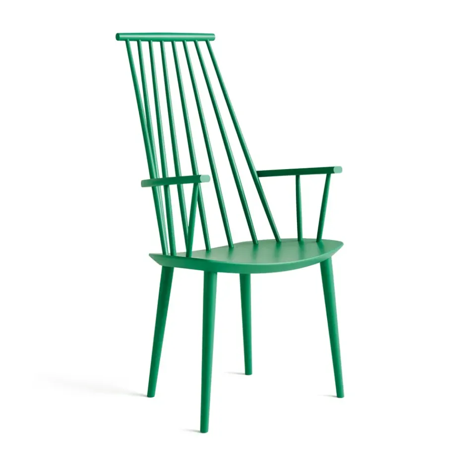 Silla con reposabrazos J110, Jade green lacado a*HAY