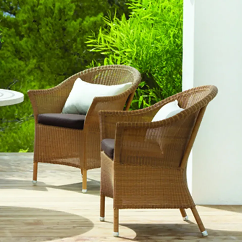 Silla con reposabrazos Lansing weave, Taupe*Cane-line Clearance