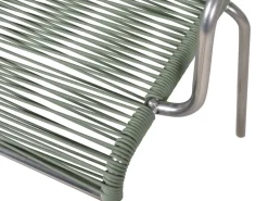Silla con reposabrazos Mya aluminio, Sage green*Fiam Best