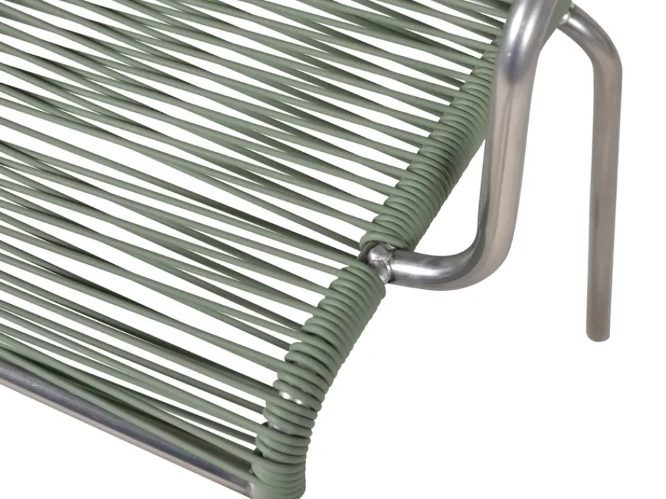 Silla con reposabrazos Mya aluminio, Sage green*Fiam Best