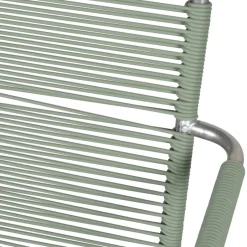 Silla con reposabrazos Mya aluminio, Sage green*Fiam Best