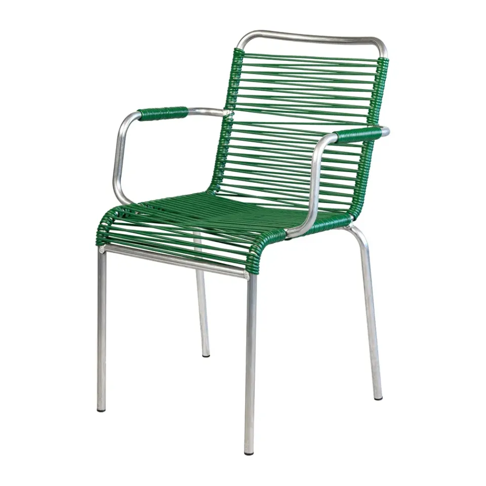 Silla con reposabrazos Mya Spaghetti, Dark green*Fiam Discount