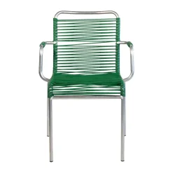 Silla con reposabrazos Mya Spaghetti, Dark green*Fiam Discount