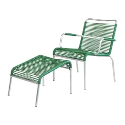 Silla con reposabrazos Mya Spaghetti, Dark green*Fiam Discount