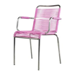 Silla con reposabrazos Mya Spaghetti, Pink*Fiam New