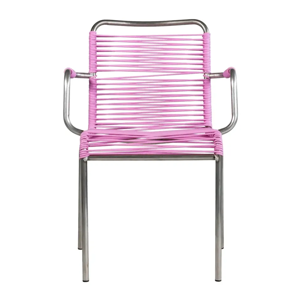 Silla con reposabrazos Mya Spaghetti, Pink*Fiam New