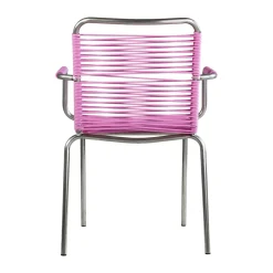 Silla con reposabrazos Mya Spaghetti, Pink*Fiam New