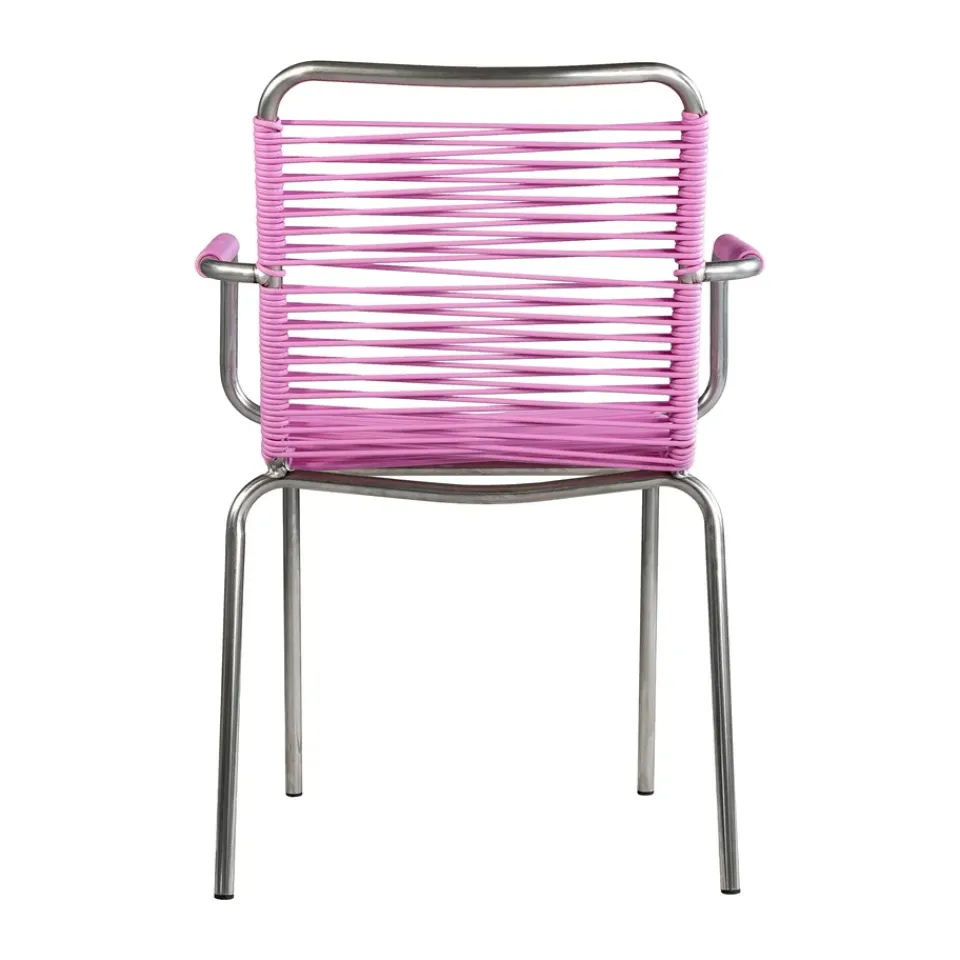 Silla con reposabrazos Mya Spaghetti, Pink*Fiam New