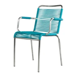 Silla con reposabrazos Mya Spaghetti, Turquo*Fiam
