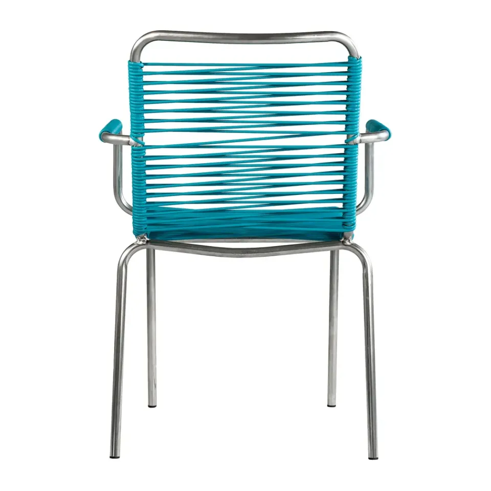 Silla con reposabrazos Mya Spaghetti, Turquo*Fiam