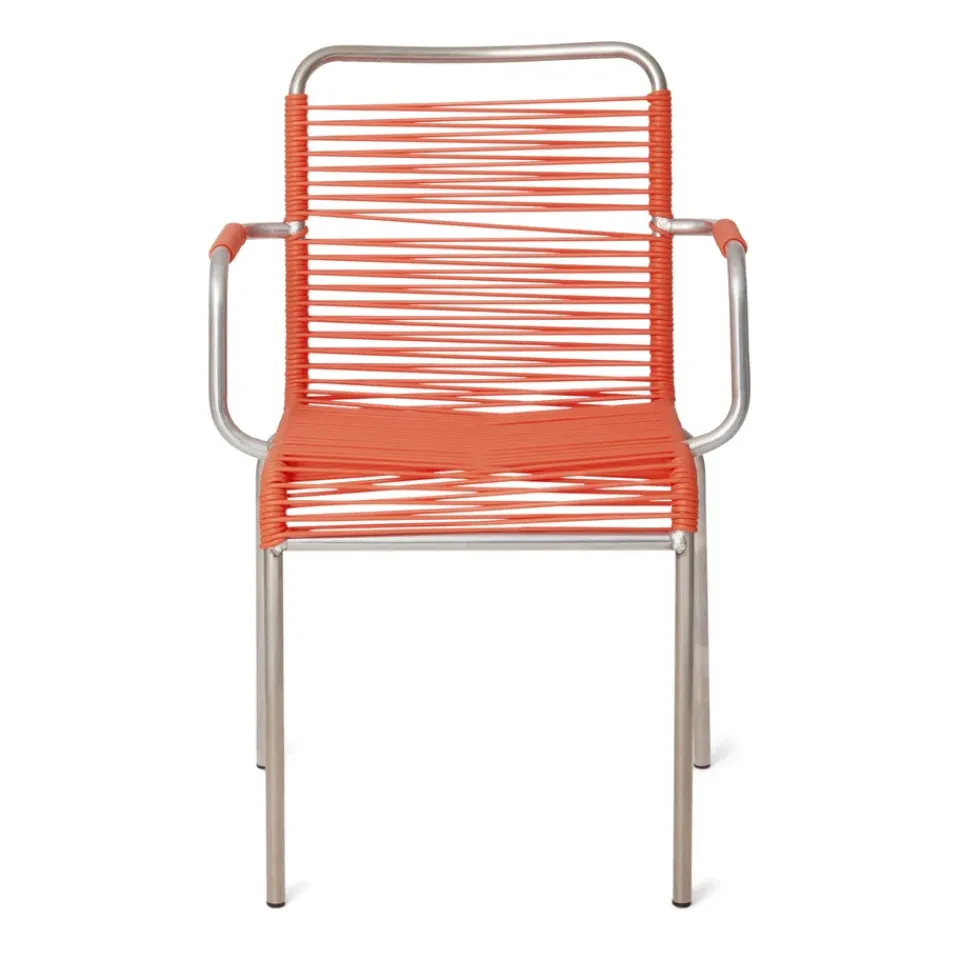 Silla con reposabrazos Mya aluminio, Orange*Fiam Online