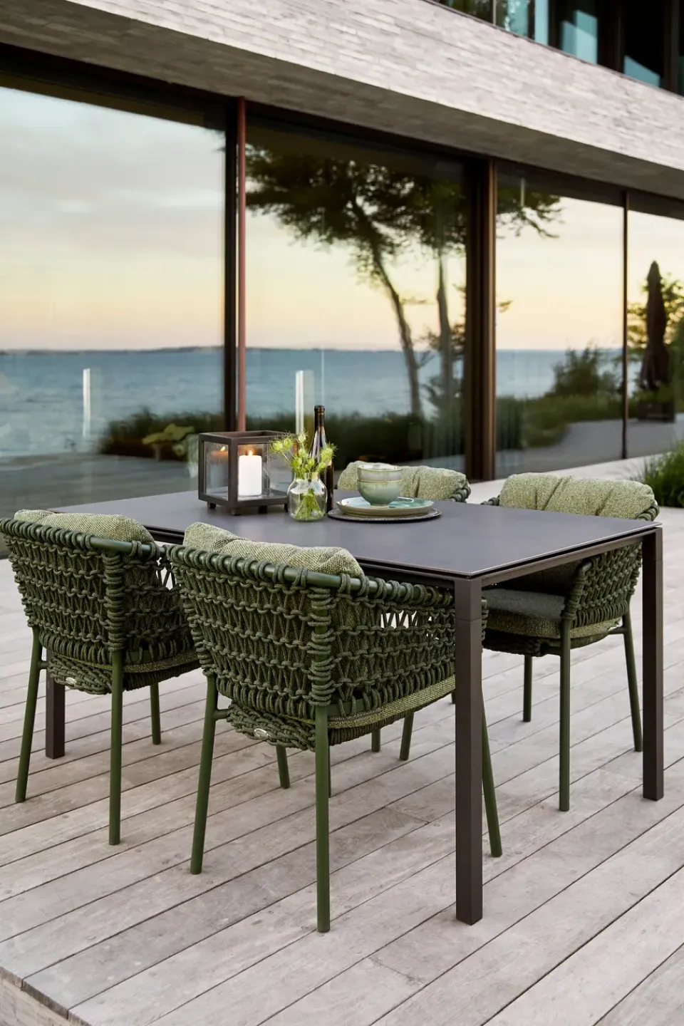 Silla con reposabrazos Ocean soft rope, Sand*Cane-line Best