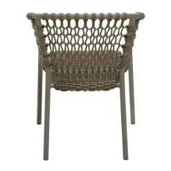 Silla con reposabrazos Ocean soft rope, Taupe*Cane-line
